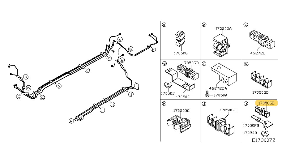 Fermaglio Nissan - 462721KN0B